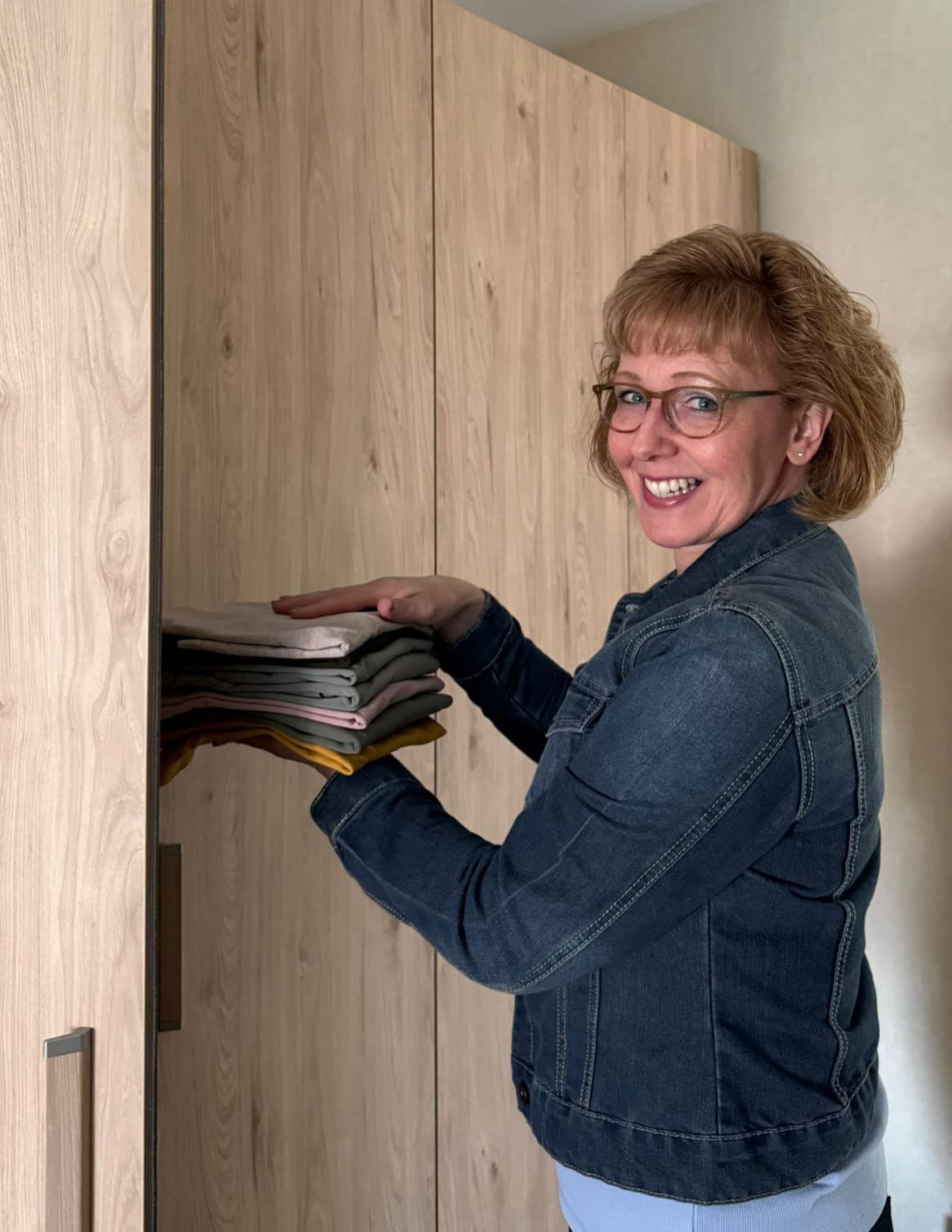 Caroline aan het werk